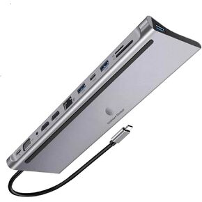 UGX-MF-002 12-in-1 USB C Docking Station, Multiport Hub with 4K HDMI, VGA, Ethernet, USB 3.0, SD/TF, Audio, 85W PD Fast Charging, MacBook Pro/Air, Windows Laptop in Saudi Arabia