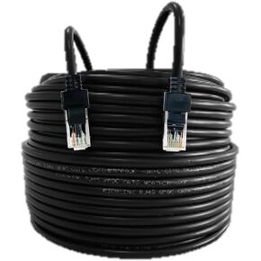 RJ45 8P8C CAT6 Ethernet Waterproof 50ft -30℃~80 ℃ Resistance UV 750 Hours Buried Outdoor Cable in Saudi Arabia