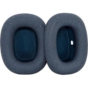 ​​AirPods Max Replacement Ear Pads - Cooling Mesh Fabric Cushions with Memory Foam & Secure Magnetic Attachment airpods max Ear Pads (Sky Blue) in Kuwait