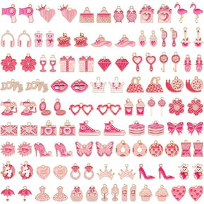 SANNIX 110Pcs Christmas Charms Gold Enamel Jewelry Making Charms Pendant for DIY Xmas Bracelet Necklace Earring Craft Supplies in Kuwait