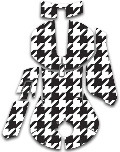 MightySkins Skin Compatible with SteelSeries Rival 5 Gaming Mouse - Houndstooth | Protective, Durable, and Unique Vinyl Decal wrap Cover | Easy to Apply, Remove, and Change Styles | Made in The USA in Saudi Arabia