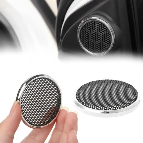Flushbay 2PCS 3" Speaker Grill Covers, Round Speaker Grill Protective Cover Guard Protector, Speaker Decorative Circle,Car Speaker Subwoofer Horn Cover (3 inch) in Kuwait