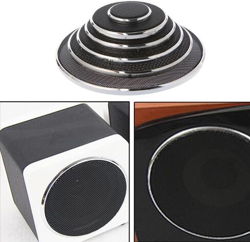 Flushbay 2PCS 3" Speaker Grill Covers, Round Speaker Grill Protective Cover Guard Protector, Speaker Decorative Circle,Car Speaker Subwoofer Horn Cover (3 inch) in Kuwait