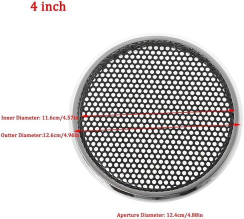 Flushbay 2PCS 3" Speaker Grill Covers, Round Speaker Grill Protective Cover Guard Protector, Speaker Decorative Circle,Car Speaker Subwoofer Horn Cover (3 inch) in Kuwait
