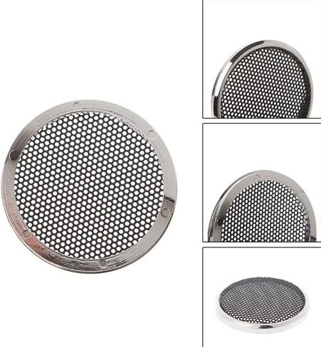 Flushbay 2PCS 3" Speaker Grill Covers, Round Speaker Grill Protective Cover Guard Protector, Speaker Decorative Circle,Car Speaker Subwoofer Horn Cover (3 inch) in Kuwait