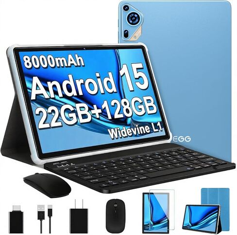 2025 تم ترقية Android 15 Tablet 10.1 بوصة أوكتورا لأجهزة أوكتورا مع الماوس لوحة المفاتيح ، 22 جيجابايت+128 جيجابايت+1 تيرابايت ، بطارية كبيرة 8000 مللي أمبير ، و 1280 × 800 شاشة لمس in Kuwait