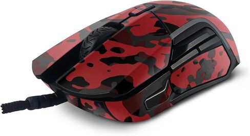 Maysyskins Skin متوافق مع فولاذ المنافسة 5 ألعاب الماوس - Red Modern Camo | غلاف الالتفاف الواقي ، الدائم ، والفريد من نوعه | من السهل تطبيق وتغيير الأنماط | صنع في الولايات المتحدة in Saudi Arabia