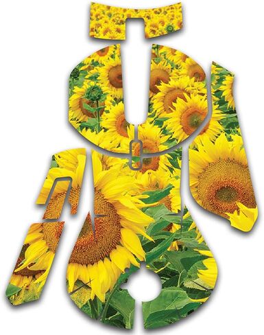 MightySkins Skin Compatible with SteelSeries Rival 5 Gaming Mouse - Sunflower Field | Protective, Durable, and Unique Vinyl Decal wrap Cover | Easy to Apply and Change Styles | Made in The USA in Saudi Arabia