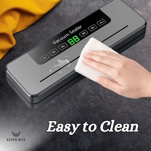 Sealer فراغ لتخزين الطعام - 120W الطاقة | عرض 30 سم الختم | تصميم ABS المدمجة | 110V - 240V الجهد | يتضمن 10 أكياس فراغ خالية من BPA | لفيديو سوس ، الحفاظ على الطعام الإعدادية in Saudi Arabia