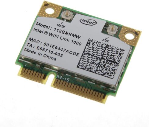 Intel WiFi Link 1000 Mini PCI Express Wireless-N Card 802.11b/g/n 2.4 GHz 112BNHMW 300Mbps in Saudi Arabia