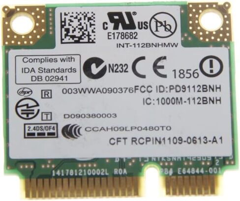 Intel WiFi Link 1000 Mini PCI Express Wireless-N Card 802.11b/g/n 2.4 GHz 112BNHMW 300Mbps in Saudi Arabia