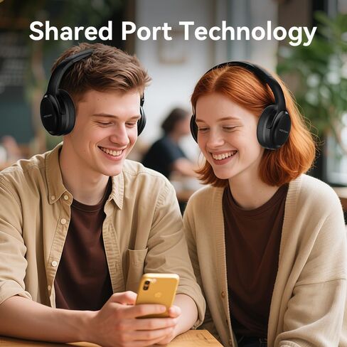 سماعات Bluetooth فوق الأذن ، 60 ساعة سماعات اللاسلكية وقت اللعب مع الميكروفون ، 5.3 Bluetooth ، سماعات رأس استريو قابلة للطي قابلة للطي ، للهواتف المحمولة لأعمال السفر (أسود) in Saudi Arabia