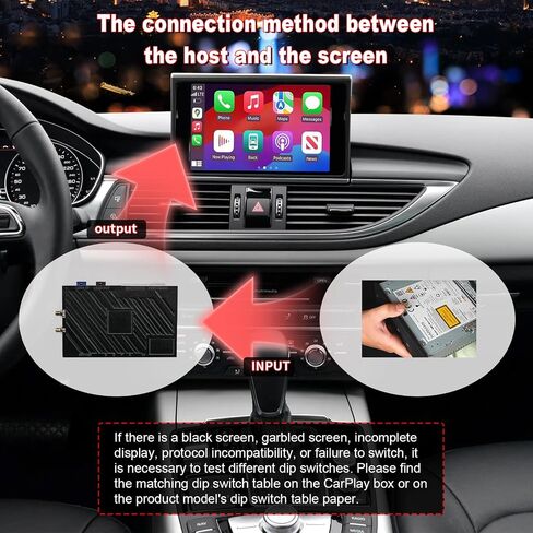 Linux Interface Box for Audi A6L 2016-2018, A7 (2018) Interface Box, Supports Wireless CarPlay Android Auto Fit for Original Car Radio Upgrade GPS Navigation Support Mirror Link,Backup Camera, Siri in Saudi Arabia