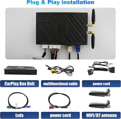 Linux Interface Box for Audi A6L 2016-2018, A7 (2018) Interface Box, Supports Wireless CarPlay Android Auto Fit for Original Car Radio Upgrade GPS Navigation Support Mirror Link,Backup Camera, Siri in Saudi Arabia