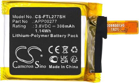 البطارية البديلة للتشغيل الأحفوري LTE PN: Fossil APP00277 300MAH / 1.14WH in Saudi Arabia