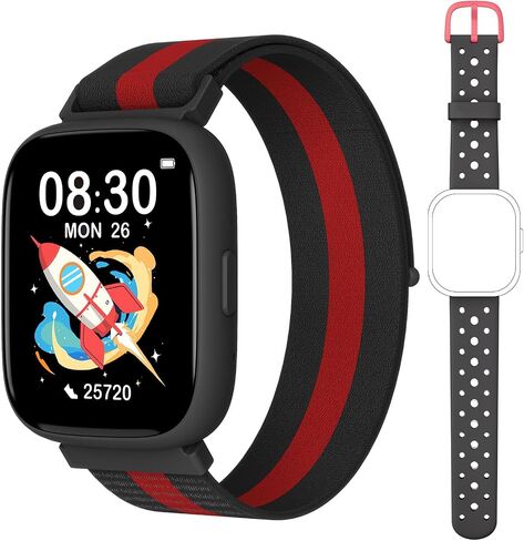 Watch Smart No Phone No App لا حاجة ، 1.83 "ساعة تعقب اللياقة مع عداد الخطى ، عداد الخطوة ، شاشة النوم ، IP68 مقاوم للماء ، النايلون in Saudi Arabia