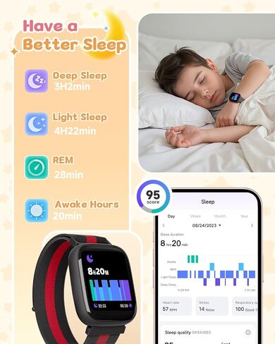 Watch Smart No Phone No App لا حاجة ، 1.83 "ساعة تعقب اللياقة مع عداد الخطى ، عداد الخطوة ، شاشة النوم ، IP68 مقاوم للماء ، النايلون in Saudi Arabia