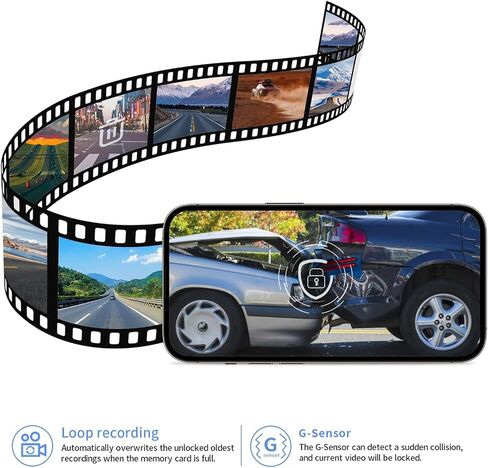 Front 4K Dash Cam for Dodge RAM 1500 TRX (Model B) 2019-2024 REBEL BIG HORN LARAMIE ، OEM LOOK ، HD VIDEO ، WIFI CONNECT in Kuwait