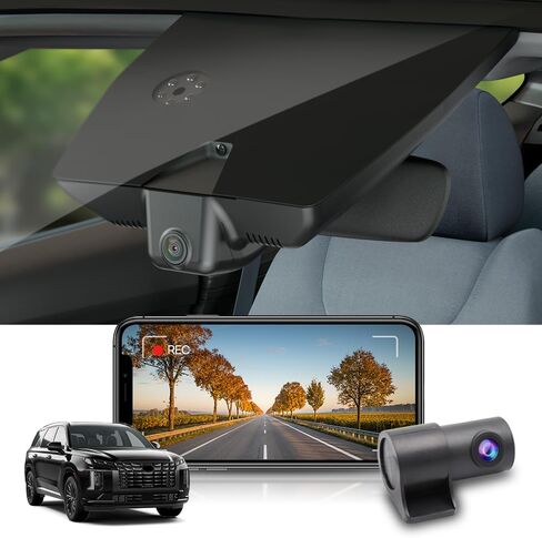 FITCAMX 4K DASH CAM مناسبة لـ Hyundai Palisade 2023-2025 (الجزء رقم#S8700 S8710) in Saudi Arabia
