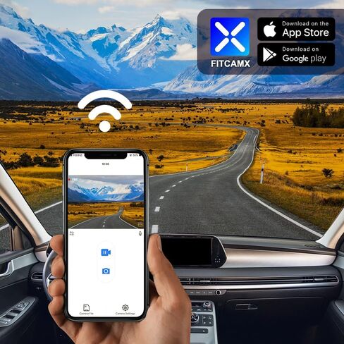 FITCAMX 4K DASH CAM مناسبة لـ Hyundai Palisade 2023-2025 (الجزء رقم#S8700 S8710) in Saudi Arabia