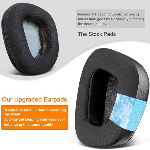 Soulwit Cooling -Gel Aypads استبدال لـ Turtle Beach Stealth 600 Gen 2 USB/MAX ، 600 Gen3 PC/PS/XB ، 500 XB سماعات اللاسلكية ، وسائد وسادة الأذن مع رغوة عزل الضوضاء - أسود in Saudi Arabia