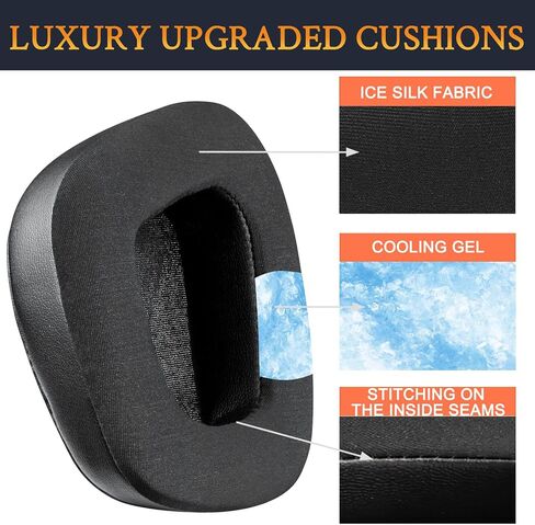 Soulwit Cooling -Gel Aypads استبدال لـ Turtle Beach Stealth 600 Gen 2 USB/MAX ، 600 Gen3 PC/PS/XB ، 500 XB سماعات اللاسلكية ، وسائد وسادة الأذن مع رغوة عزل الضوضاء - أسود in Saudi Arabia