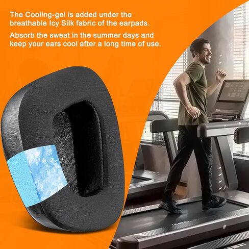 Soulwit Cooling -Gel Aypads استبدال لـ Turtle Beach Stealth 600 Gen 2 USB/MAX ، 600 Gen3 PC/PS/XB ، 500 XB سماعات اللاسلكية ، وسائد وسادة الأذن مع رغوة عزل الضوضاء - أسود in Saudi Arabia
