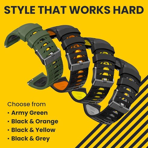 Rugged Smart Watch for Men, Foreman Smartwatch, Waterproof Digital Watch for The Toughest Jobs, with Fitness Trackers, Heart Rate Monitor, IP68, Pedometer, Workout Modes and More in Saudi Arabia