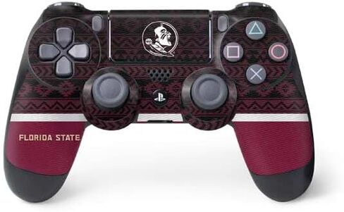 Skinit Decal Gaming Skin Compatible with PS4 Controller - Officially Licensed Florida State University Pattern Jersey Design in Saudi Arabia