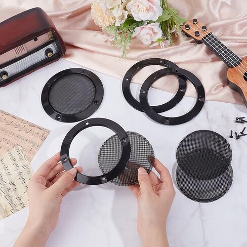 Olycraft 4 Set 4.9 بوصة مكبر صوت شواية يغطي سيارة مكبر صوت ضواحي واقي حراسة السقف مكبر صوت أغطية شواية سقف تجاري شواء لمكبر صوت DIY جزء سيارات سيارات مكبرات الصوت in Saudi Arabia