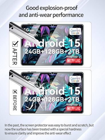 واقي الشاشة لـ TABWEE T20 2025 Android 15 أقراص 10.1 بوصة ، مضاد للخلع 9H صلبة اللمس حساس 2.5D حواف مدورة خالية من التثبيت سهلة التثبيت ، 2 عبوة. in Saudi Arabia