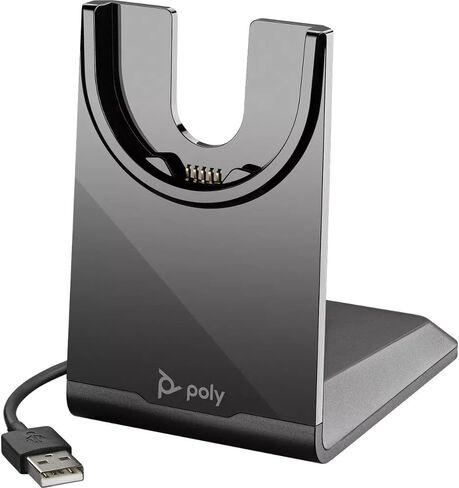 Poly Voyager Focus 2 UC Stereo Bluetooth Headset (Microsoft Teams معتمد) (77Y87AA) مع حزمة حقيبة السفر بما في ذلك: GOBY LABS Cleaner ، قماش الألياف in Saudi Arabia