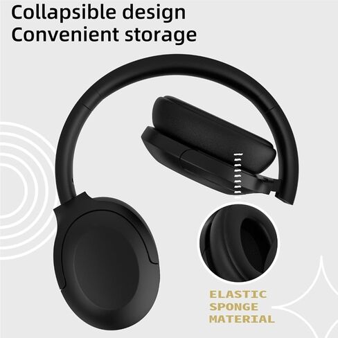 Gu-Di Active Nove Devining سماعات الرأس ، اللاسلكي فوق سماعات Bluetooth الأذن ، الصوت HI-RES ، باس عميق ، مع ميكروفون ، سماعات قابلة للطي خفيفة الوزن ، مناسبة للهواتف المحمولة للمكتب المنزلي للمكاتب المنزلية. in Saudi Arabia