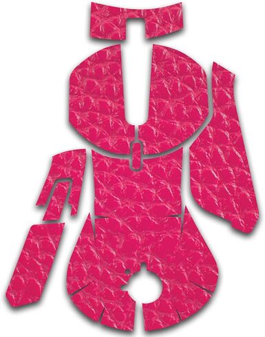 Maysyskins الجلد متوافق مع فولاذ منافس 5 ألعاب الماوس - Pink Pleather | غلاف الالتفاف الواقي ، الدائم ، والفريد من نوعه | من السهل تطبيق الأنماط وإزالتها وتغييرها | صنع في الولايات المتحدة in Saudi Arabia