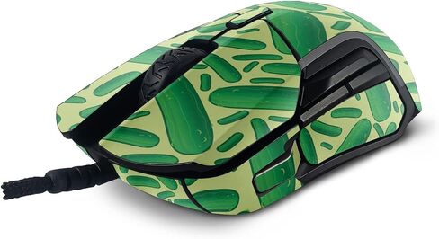 MightySkins Skin Compatible with SteelSeries Rival 5 Gaming Mouse - Pickles | Protective, Durable, and Unique Vinyl Decal wrap Cover | Easy to Apply, Remove, and Change Styles | Made in The USA in Saudi Arabia