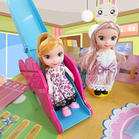 6.3" Mini Girl Dolls, includ Handmade Baby Doll Clothes, 2 Sets 6.3" Mini Girl Dolls, 2 Pairs of Shoes in Kuwait