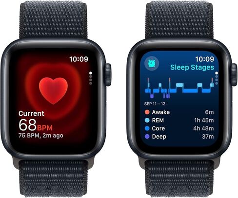 Apple Watch SE 2nd Gen (GPS ، 40mm) - Midnight Case with Ink Sport Loop Band (متجدد) in Kuwait