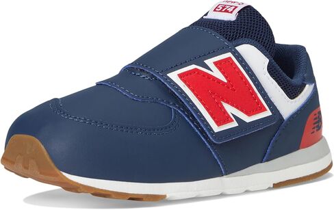 New Balance Kids 574 New-B V2 Familiar Ground Hook and Loop Sneaker, Mercury Blue/White, 5 US Unisex Toddler in Kuwait