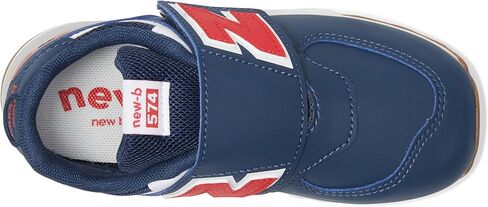 New Balance Kids 574 New-B V2 Familiar Ground Hook and Loop Sneaker, Mercury Blue/White, 5 US Unisex Toddler in Kuwait