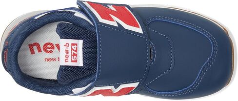 New Balance Kids 574 New-B V2 Familiar Ground Hook and Loop Sneaker, Mercury Blue/White, 5 US Unisex Toddler in Kuwait