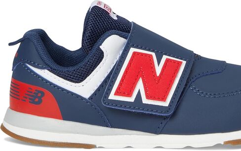 New Balance Kids 574 New-B V2 Familiar Ground Hook and Loop Sneaker, Mercury Blue/White, 5 US Unisex Toddler in Kuwait