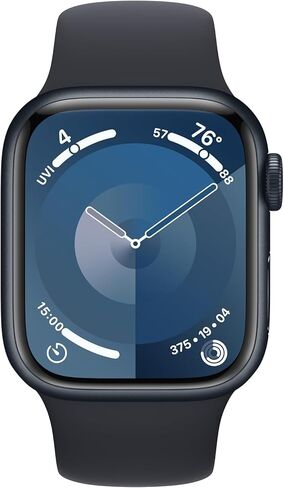 Apple Watch Series 9 [GPS 41mm] Midnight Aluminium Case مع Midnight Sport Band S/M (متجدد) in Kuwait