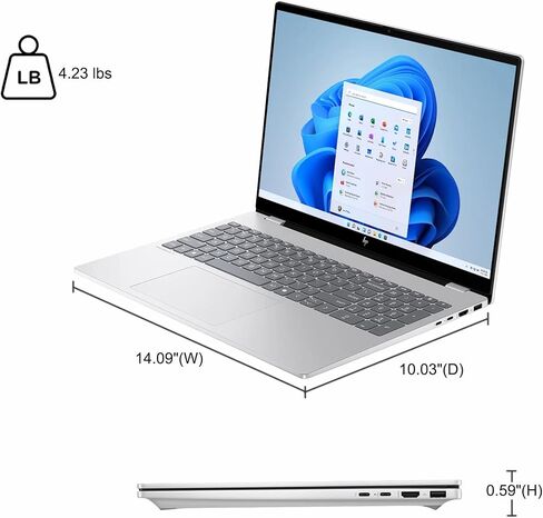 HP Omnibook 7 AI Laptop 16 "2K (2048x1280) OLED Touch (HDR 500NITS ، 100 ٪ DCI-P3) Intel 16-Core Ultra 7 255H 32GB RAM 2TB SSD للمصمم Professional Professional Professional Win11pro ICP W/Copilot in Kuwait