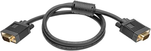 Tripp Lite by Eaton P502-003 3ft VGA Cable (HD15 M/M) 2048x1536 ، موصلات مقولبة مغطاة بالذهب ، حزمة أسود محمية ، حزمة سحابة مسبقة التهيئة (50 حزمة) in Saudi Arabia