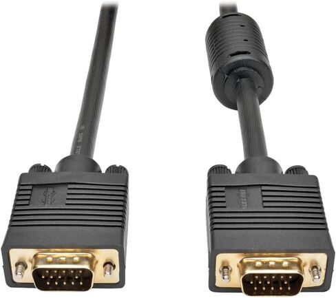 Tripp Lite by Eaton P502-003 3ft VGA Cable (HD15 M/M) 2048x1536 ، موصلات مقولبة مغطاة بالذهب ، حزمة أسود محمية ، حزمة سحابة مسبقة التهيئة (50 حزمة) in Saudi Arabia