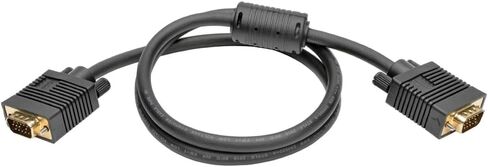Tripp Lite by Eaton P502-003 3ft VGA Cable (HD15 M/M) 2048x1536 ، موصلات مقولبة مغطاة بالذهب ، حزمة أسود محمية ، حزمة سحابة مسبقة التهيئة (50 حزمة) in Saudi Arabia