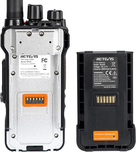 RETEVIS NR30 Professional 2 Way Radios Bulk ، IP67 مقاوم للماء راديو ثنائية الاتجاه مع MIC ، ومكتب الشقوق الشاقة ، وإلغاء الضوضاء ، والاتصال الجماعي ، لفريق النقل الصناعي (10 عبوات) in Kuwait