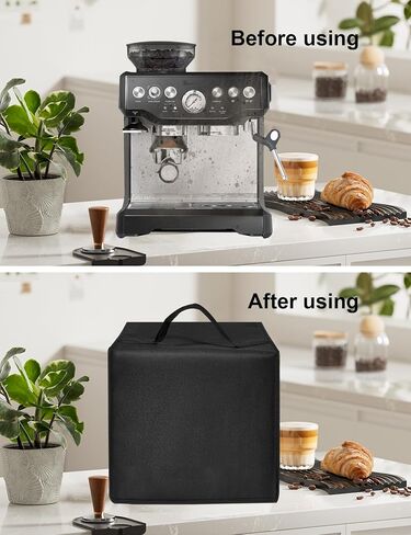 Espresso Machine Cover Latte Maker Cover Heavy Duty Heat-Resistant Waterproof Nylon Case for Espresso Machine BES870XL/ BES880BSS/BES876BSS Stainless Steel Coffee Maker in Kuwait
