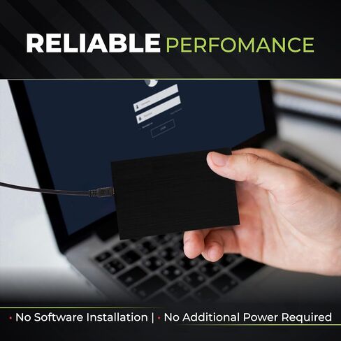 محرك الأقراص الثابتة الخارجي المحمولة 1 تيرابايت - Ultra Slim USB 2.0 2.5 بوصة HDD للكمبيوتر المحمول ، الكمبيوتر الشخصي ، MAC ، Chromebook - محرك النسخ الاحتياطي الخارجي للتخزين - محرك أقراص مضغوط محمول - أسود in Kuwait
