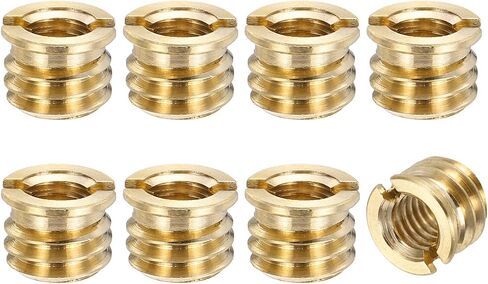 PATIKIL 8pcs M6 Female to 3/8" Male Thread Reducing Adapters Tripod Mount Screw Carbon Steel Adapter for Tripod Monopod of Camera, Bronze in Saudi Arabia